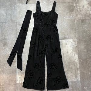 Anthropologie Moulinette Soeurs Black Noir Jumpsuit